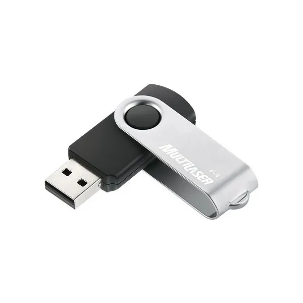 Pen Drive 64Gb Twist2 Preto/Prata Pd590 005489