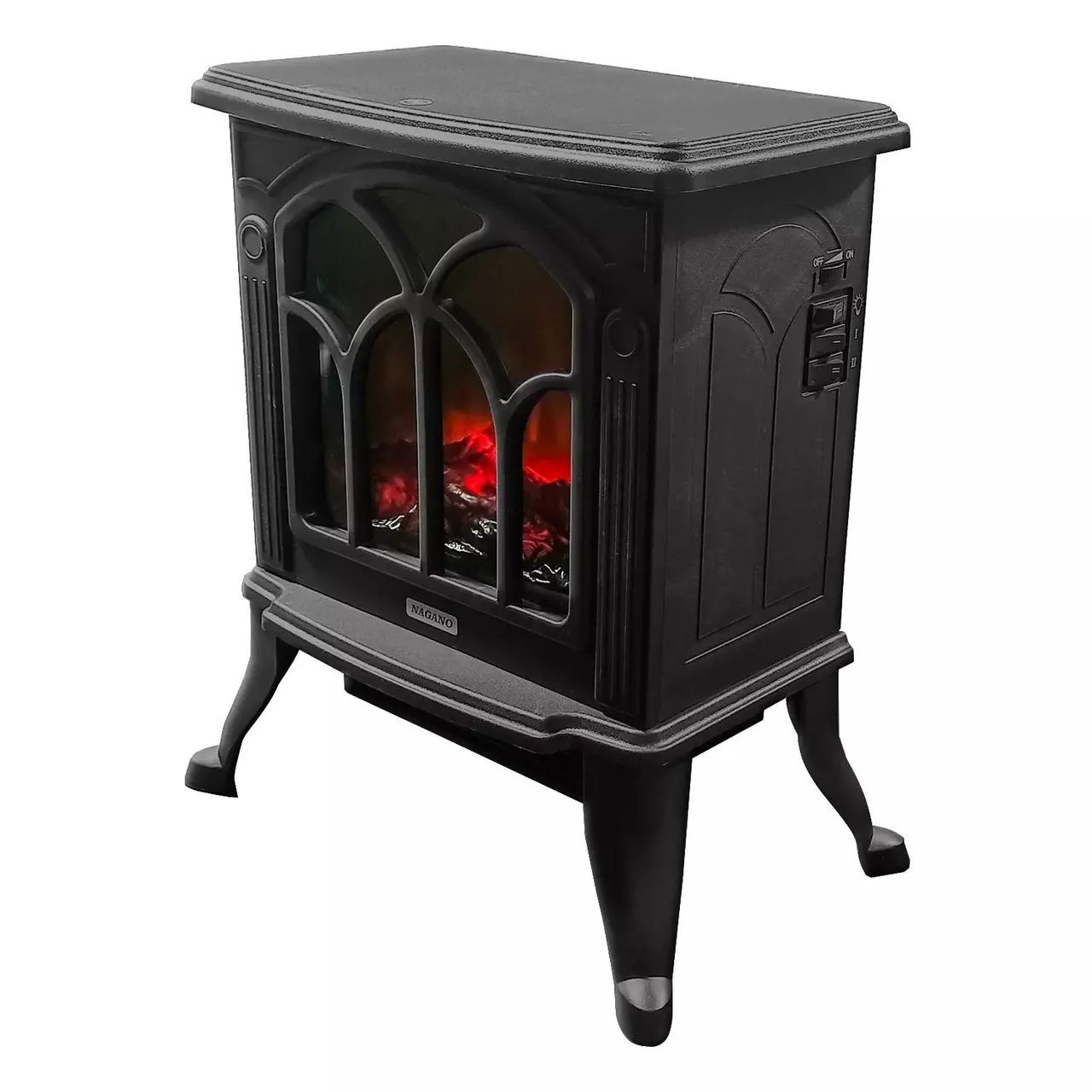 Aquecedor Elétrico Lareira Retrô Chama 3D 110v - Foto 5