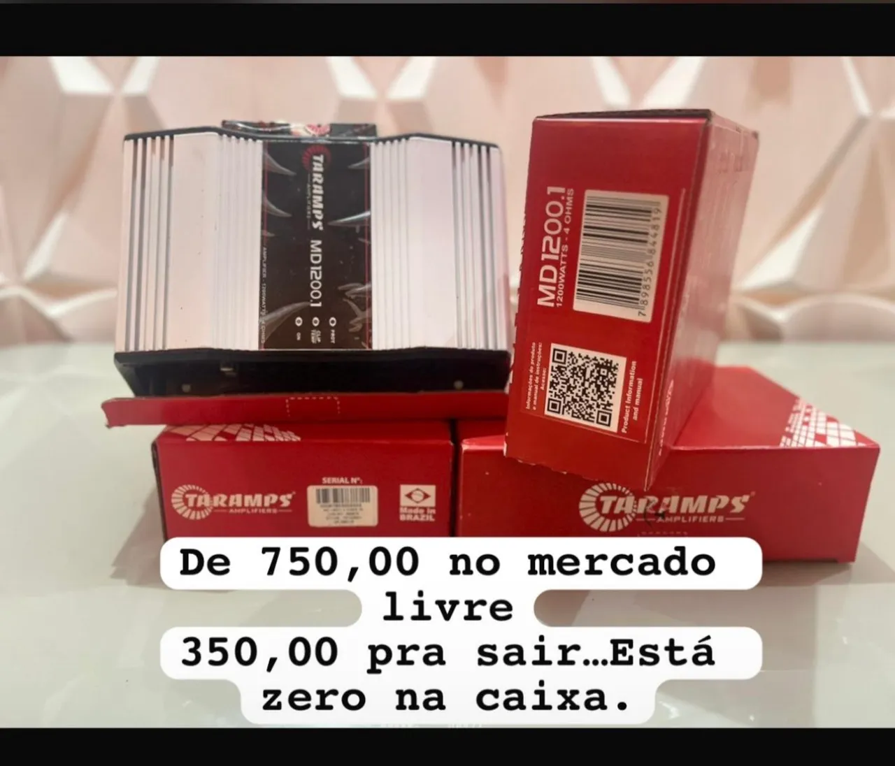 Amplificador Taramps MD 1200.1 1200 Watts