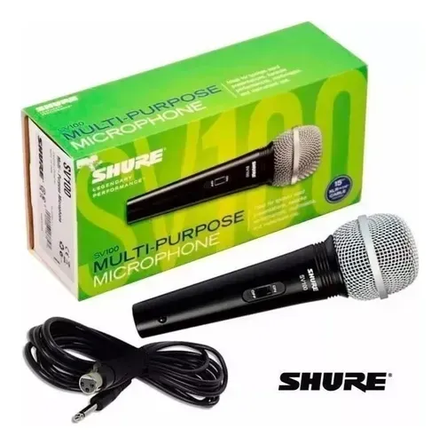 Microfone Shure Sv-100 Com Cabo