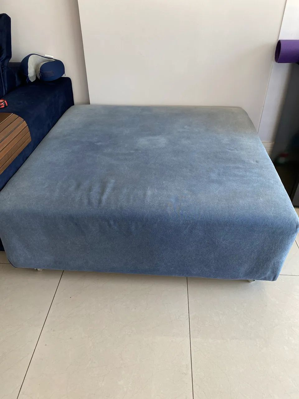 Puff Velha Bahia com rodinhas e reformado - Foto 3