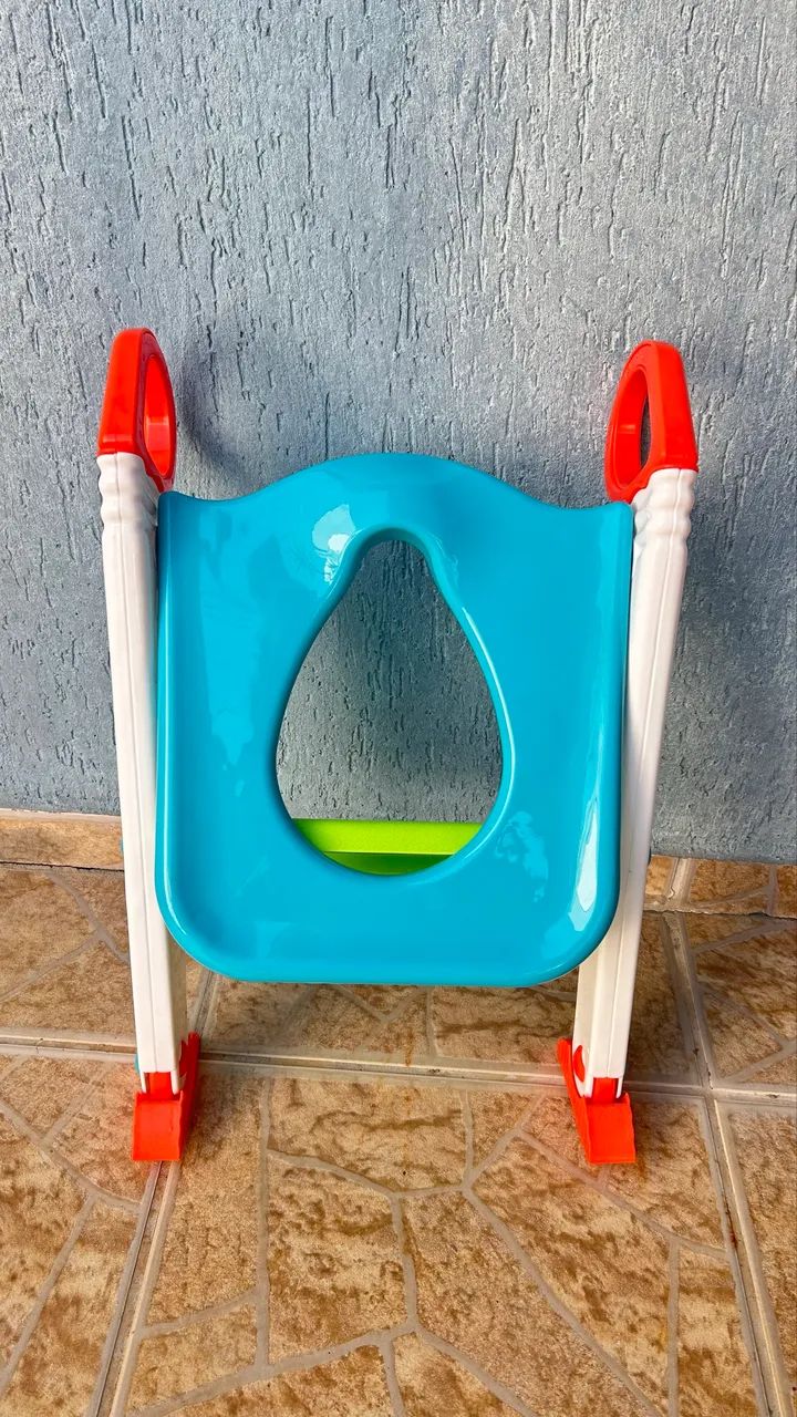 Assento Redutor Com Escada Azul Buba