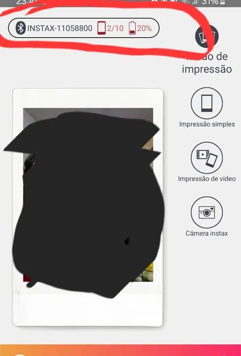 Impressora Instax Mini (seminova) + 1 filme de 10 fotos + 1 álbum de fotos - Foto 6