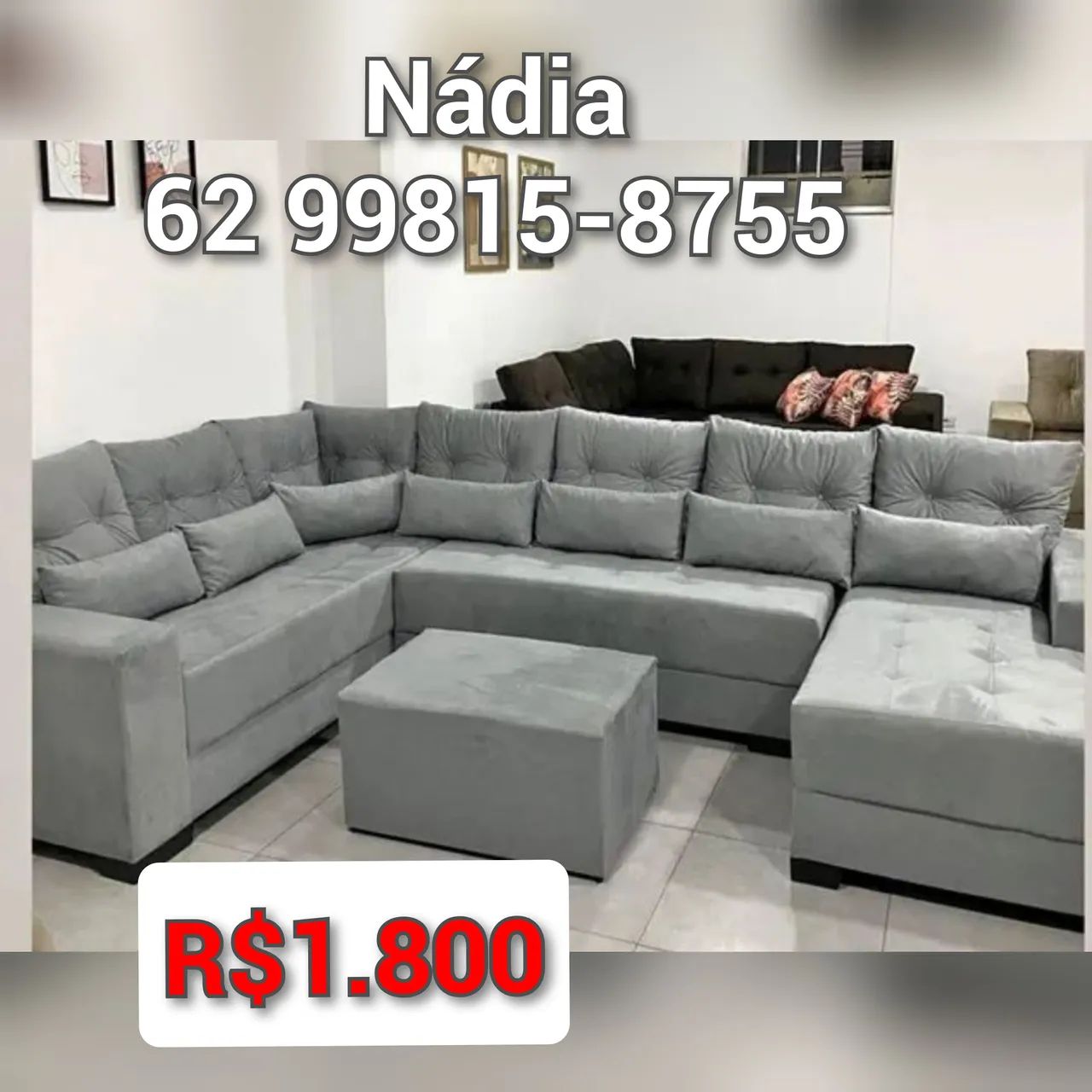 SOFÁ-LINDO CONFORTÁVEL E ESPAÇOSO  - Foto 4