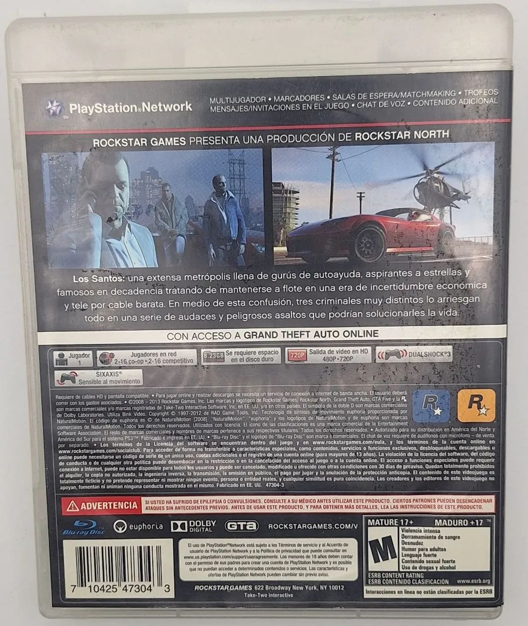 GTA 5 com mapa - PS3 - Foto 2