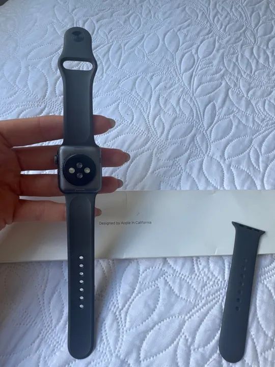 Apple Watch Series 3 - Preto - 38mm - única dona - Foto 2