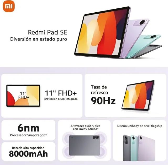 Tablet de 11 XIAOMI Redmi Pad SE  - Foto 2