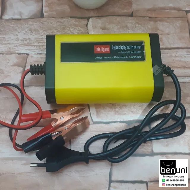 Carregador bateria automotivo 12V 2a display inteligente 12v 7ah 10ah 12ah 15a 18ah 20ah  - Foto 4