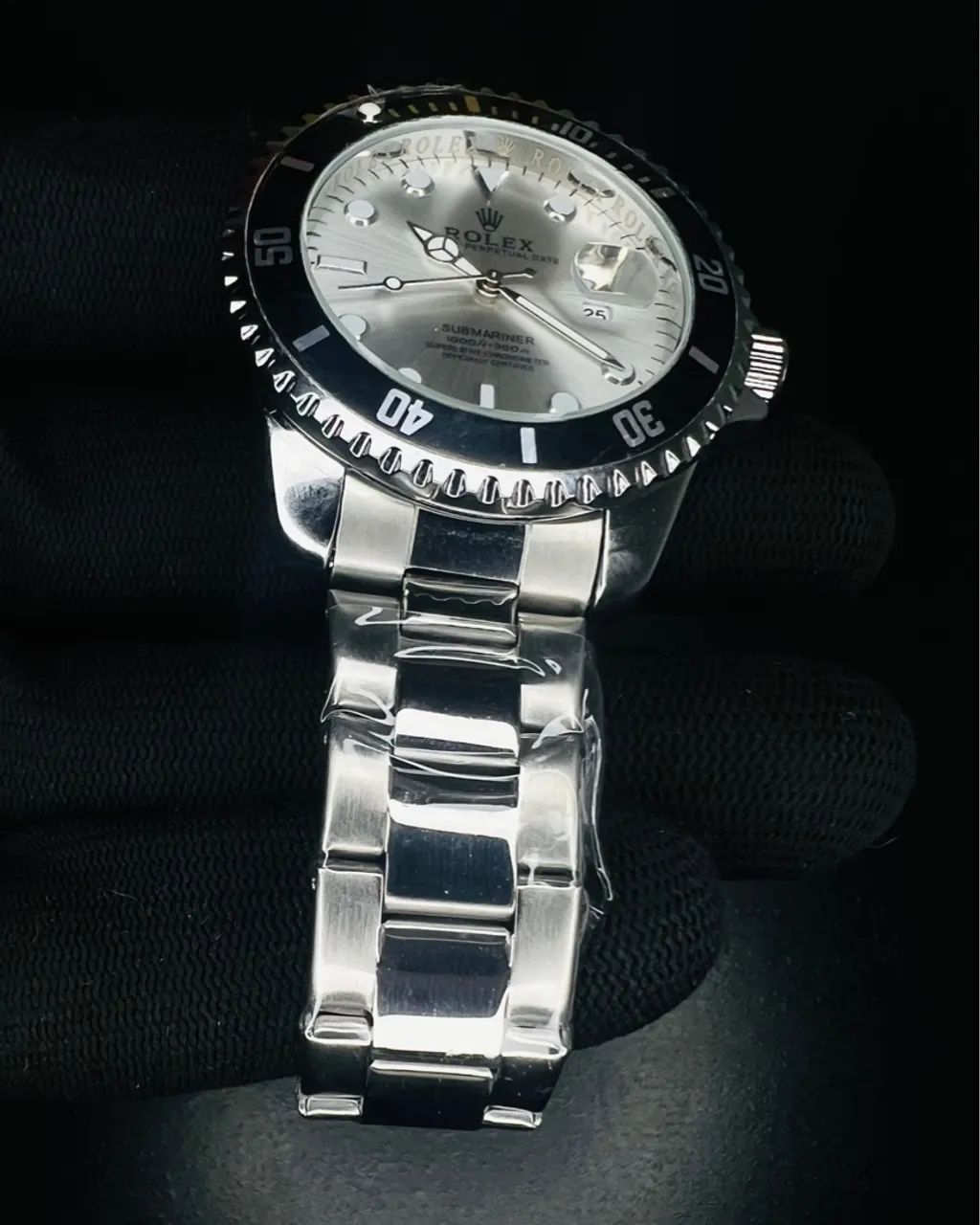 Relógio Masculino Prata com Fundo branco  - Foto 5