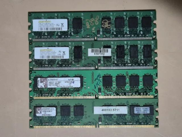 KIT 4 MEMÓRIAS RAM DDR2