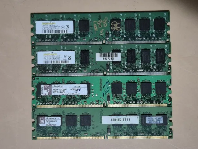 KIT 4 MEMÓRIAS RAM DDR2
