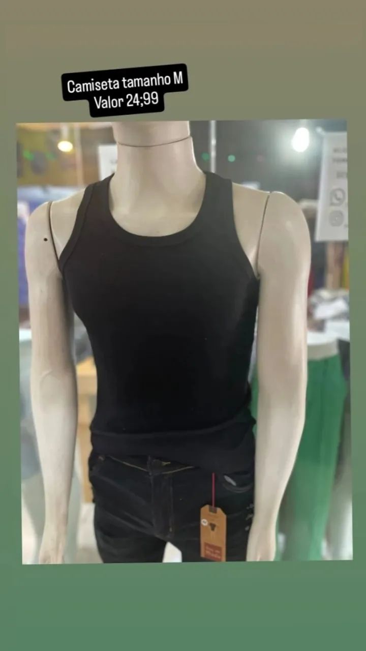 CAMISETA TAMANHO M VALOR 24,99