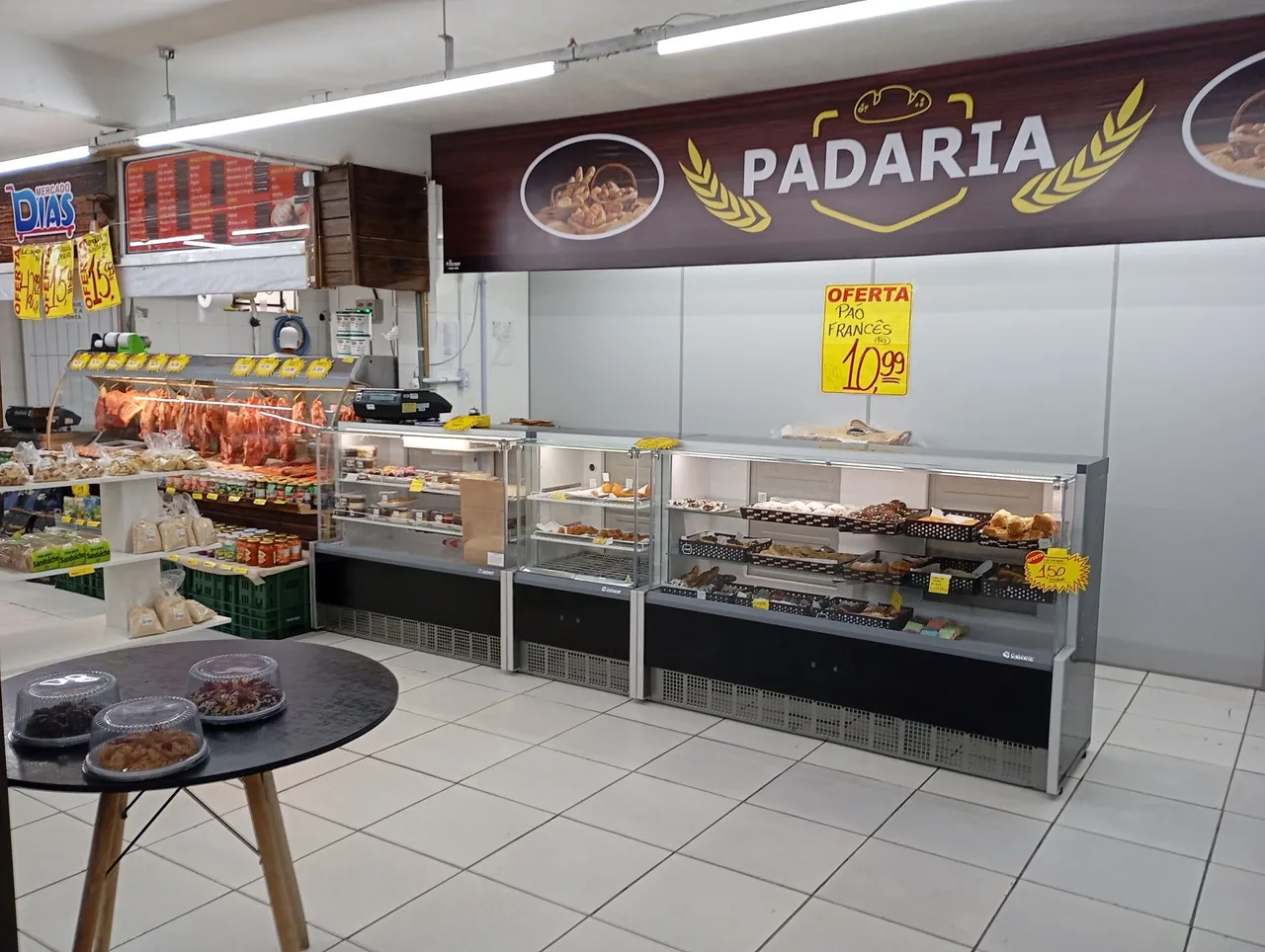 Balcão completo para padaria