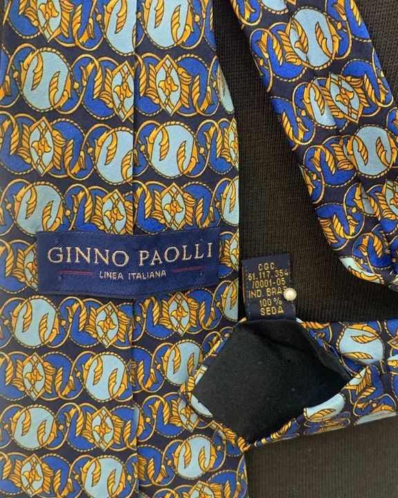 Gravata masculina vintage - Ginno Paolli (cod 563) - Foto 3