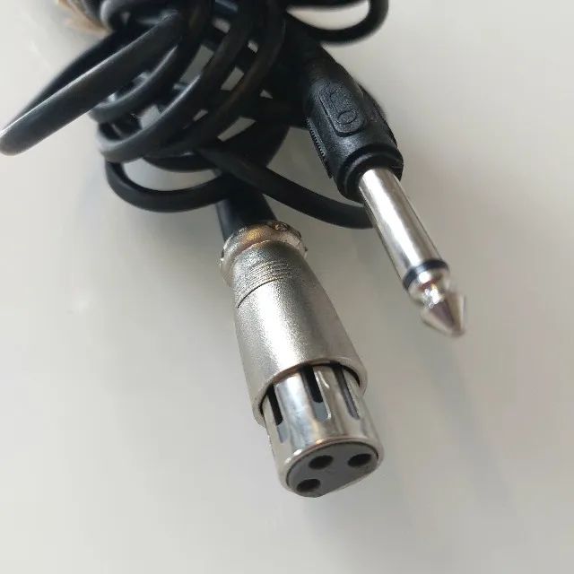 Cabo Microfone XLR Fêmea x P10 Mono 7,8m - Foto 3