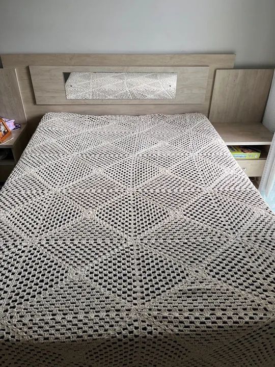 Colcha de crochê 