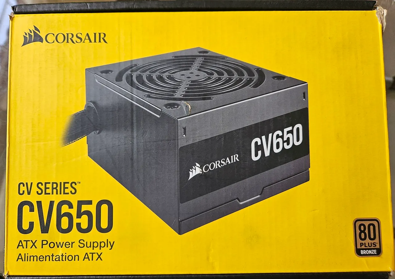 Fonte Corsair CV650 650W 80 Plus Bronze