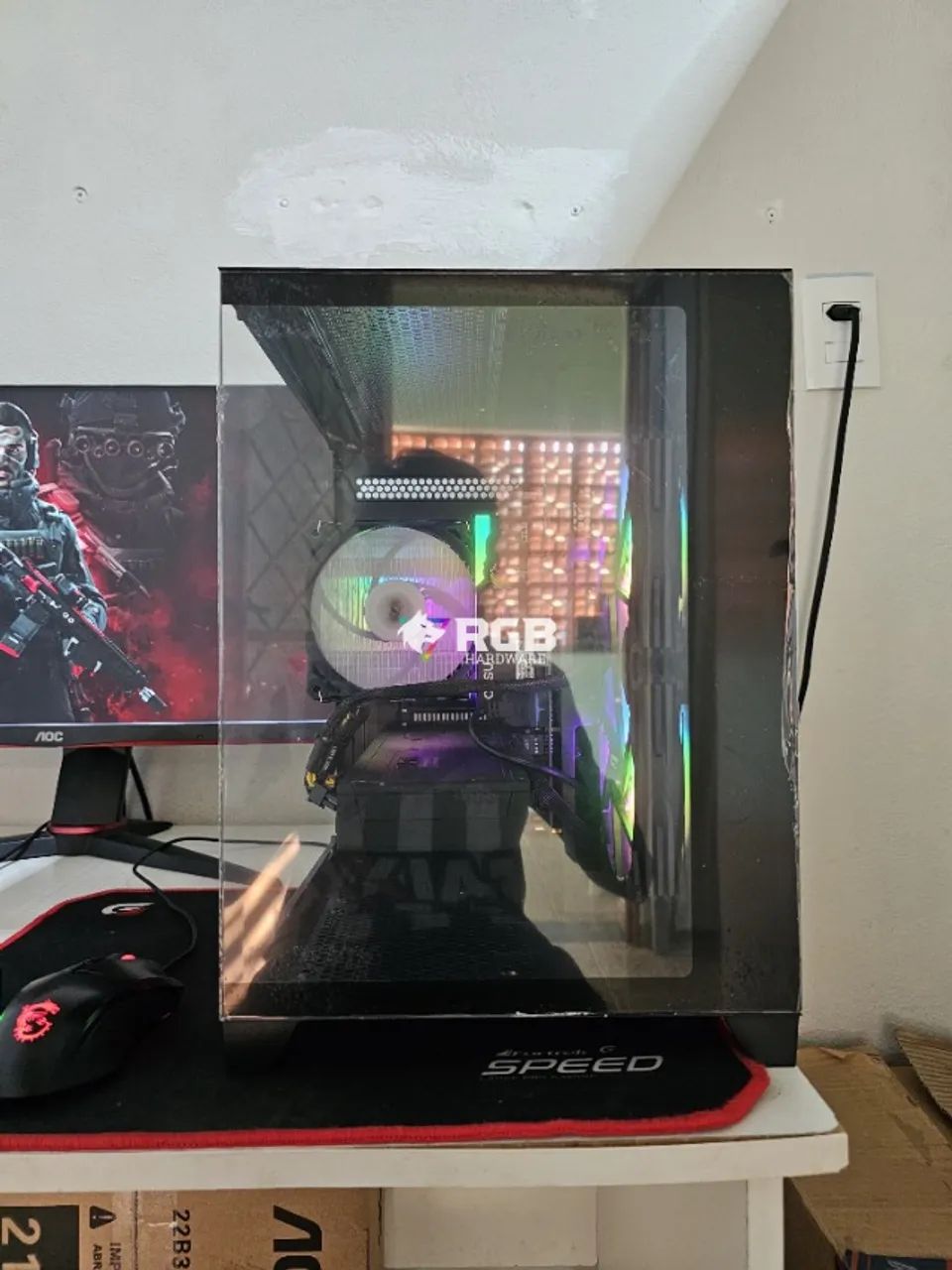 PC Gamer - Ryzen 7 5700 + RX6750-XT + DDR4 32GB + NVMe 512GB