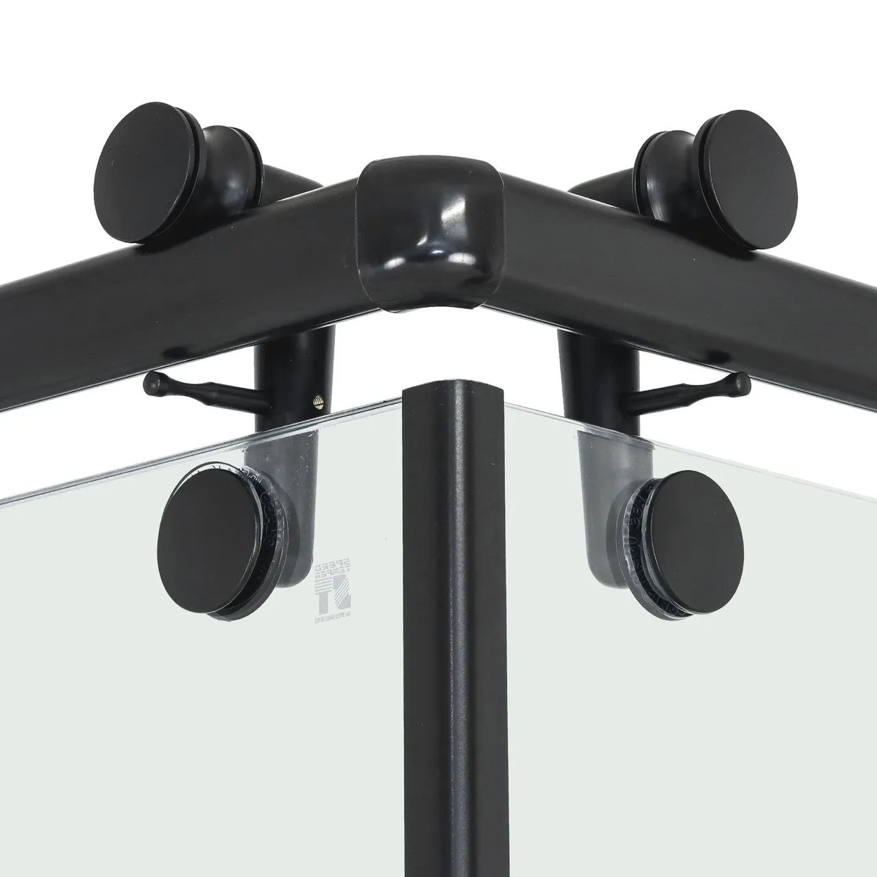box para banheiro 85x190 cm vidro incolor de canto 4 folhas elegance speed temper - Foto 5