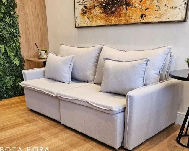 Sofá Cama Retrátil e Reclinável 2,24m