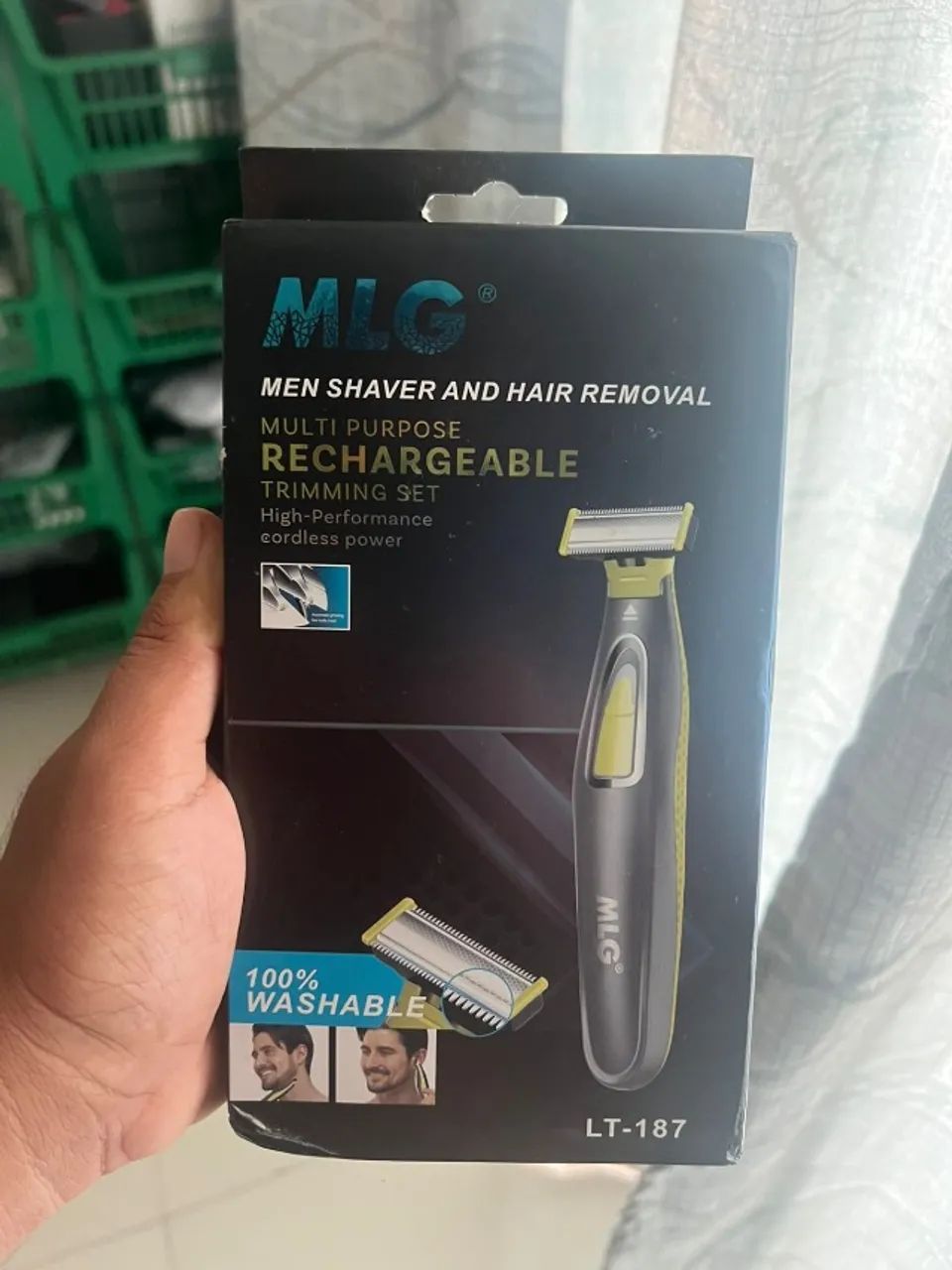 Barbeador Elétrico Portátil MLG - USB Recarregável - Foto 4