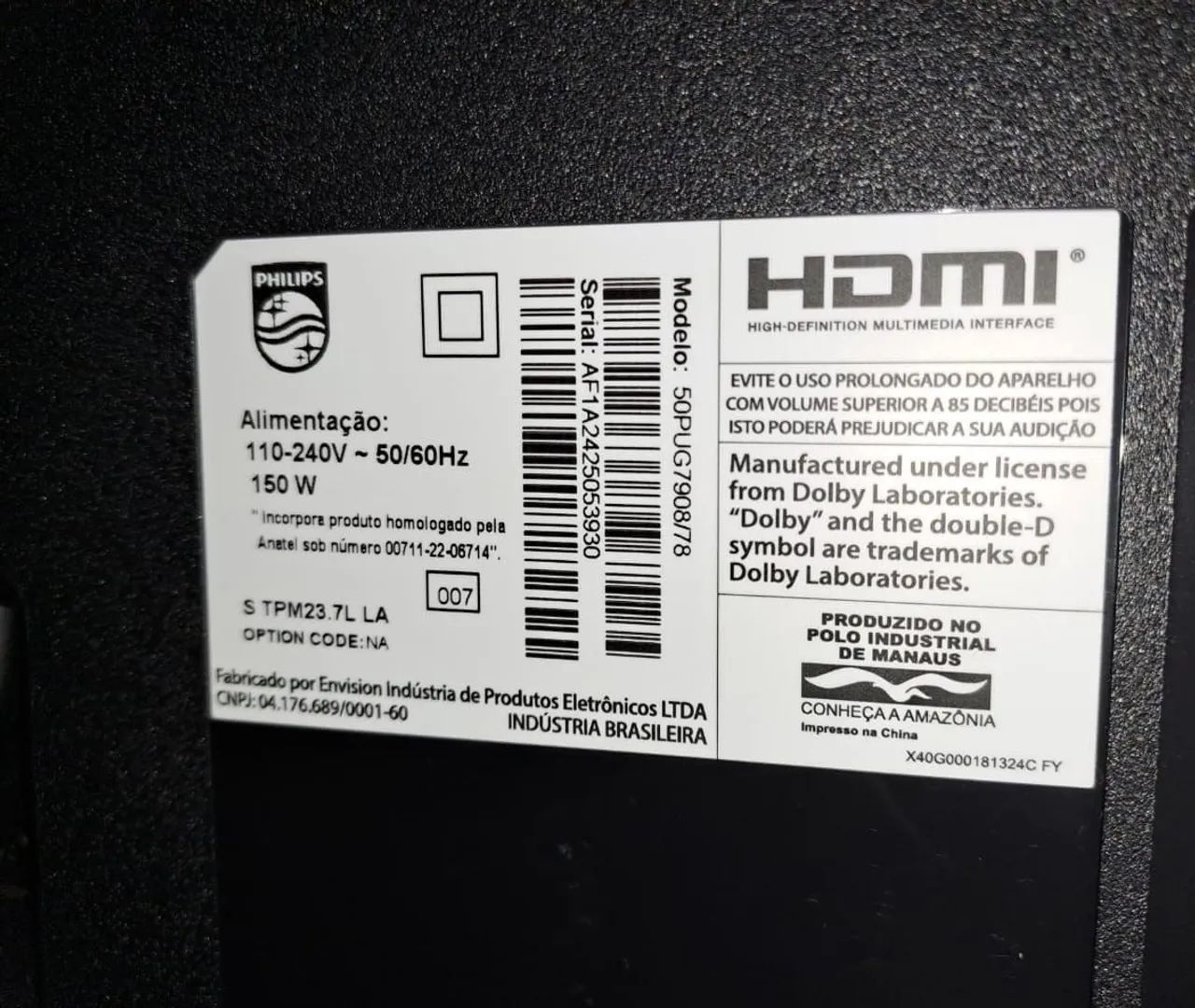 Tv Philips 50 polegadas smart 4k - Foto 4