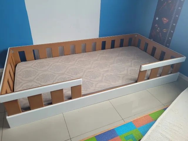 Cama Infantil Montessoriana Solteiro Branco - Foto 2