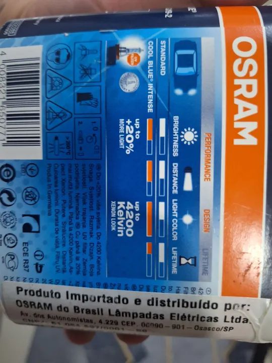 Lâmpadas de LED para Farol H11 OSRAM Cool Blue Intense - Foto 3