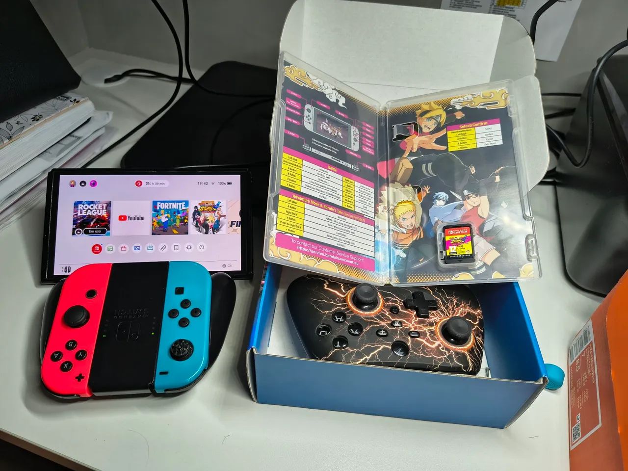 Nintendo Swift oled 64 GB DESTRAVADO  2 Controles SBCampo - Foto 2