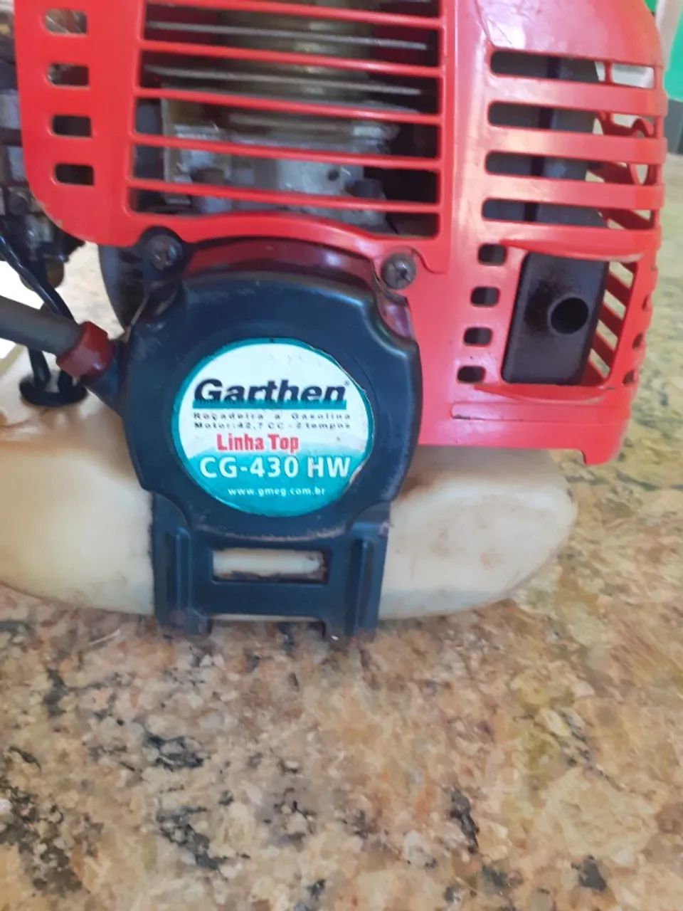 Roçadeira garthen cg 430 hw motor 42,7cc 2 tempos - Foto 2
