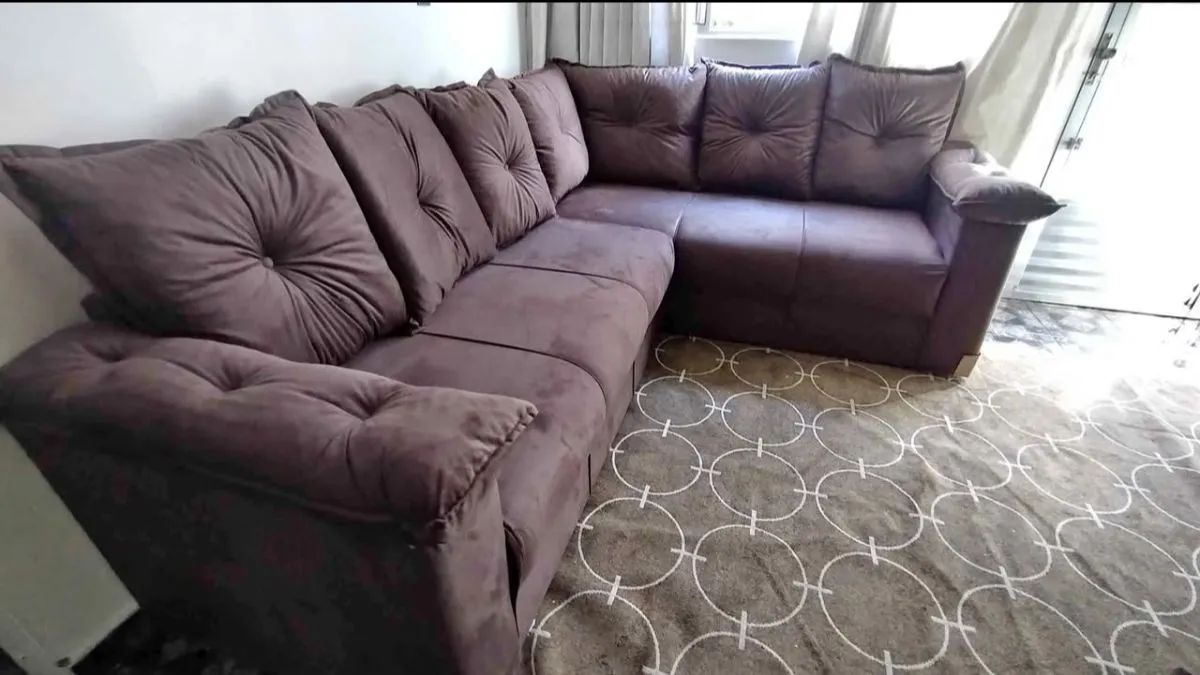 Sofá de canto com braço direto da fábrica 