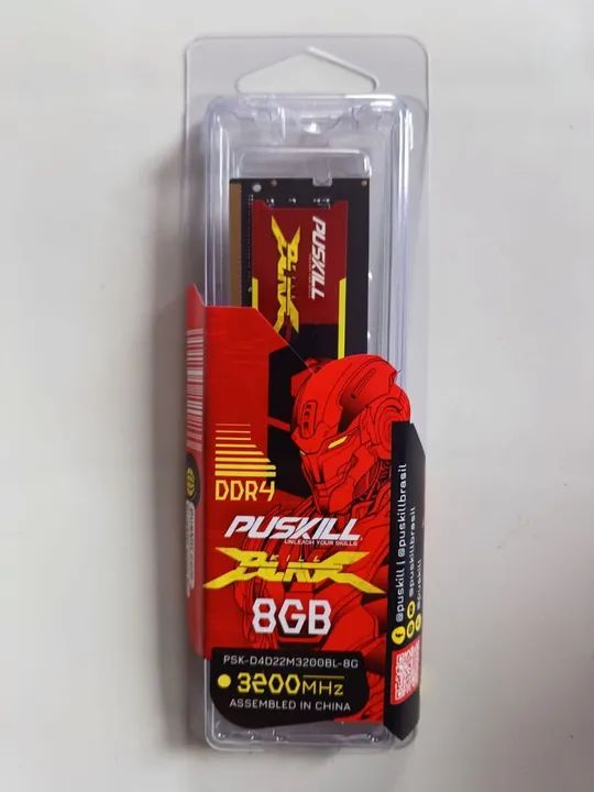 MEMÓRIA DDR4 8 GB FREQUÊNCIA 3200 NOTEBOOK 