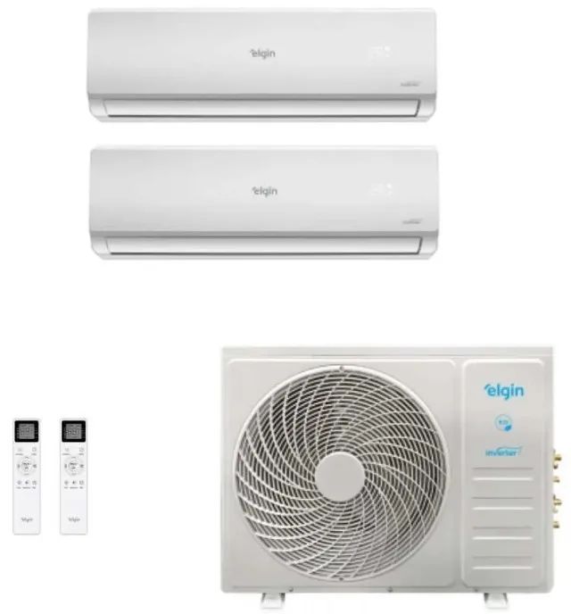 Ar-condicionado NOVO Bi-Split Elgin 18.000 Btus (2x Evap. 9.000 Btus)