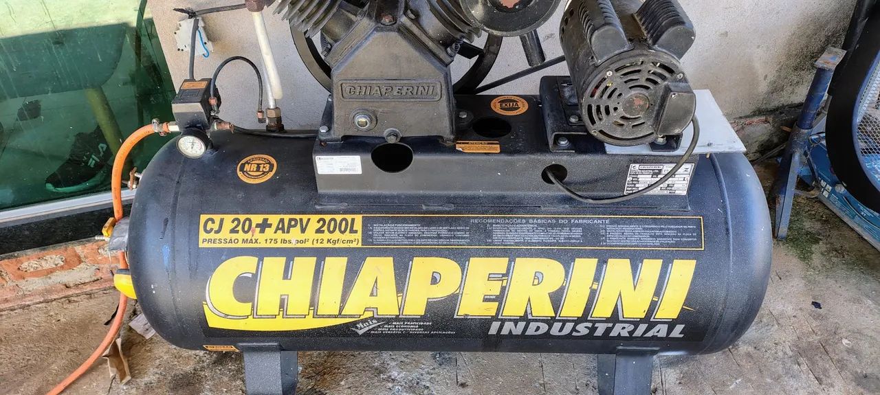 Compressor de Ar Chiaperini CJ 20+APV 200L