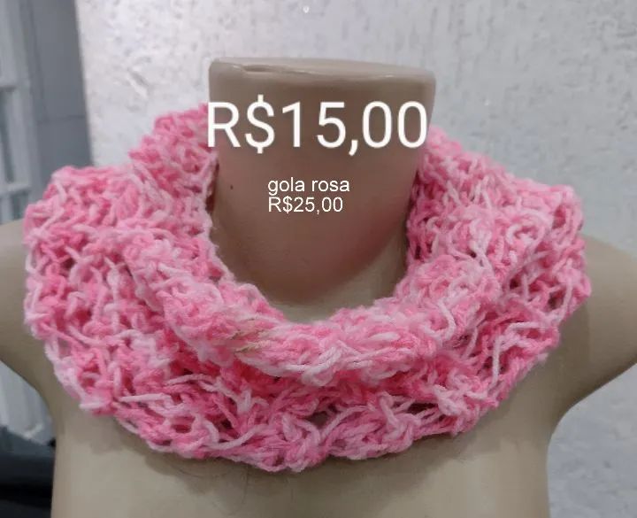 Várias golas de tricô, feito a mão  - Foto 3