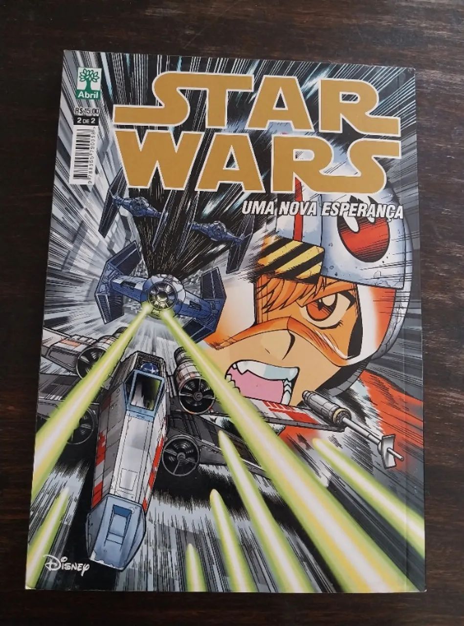 2 gibis Star wars hq uma nova esperança n° 1 e 2 manga novíssimo colecionáveis  - Foto 4