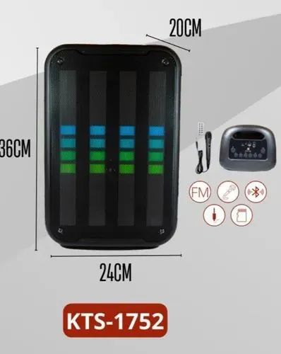 Caixa De Som Kts 1752 10w Com Microfone E Karaokê - Foto 4