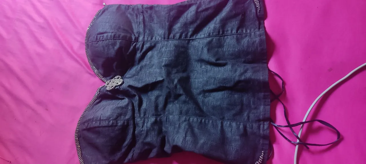 Top Corset Jeans com Detalhes