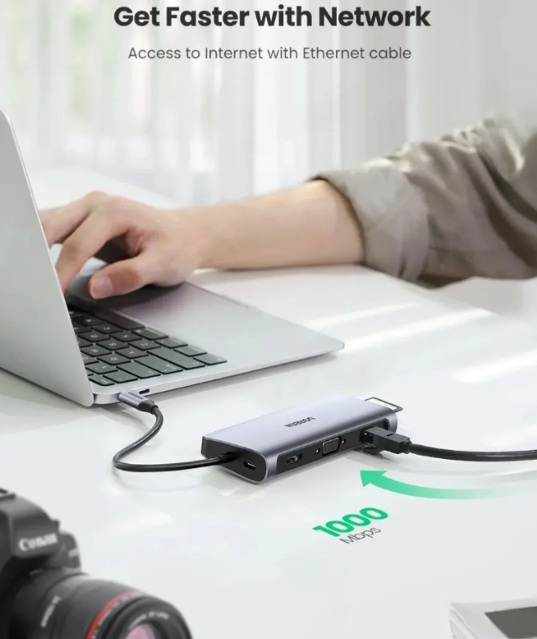 Hub Ugreen Adaptador Multifuncional 100W USB-C 9 em 1 CM498 - Foto 3