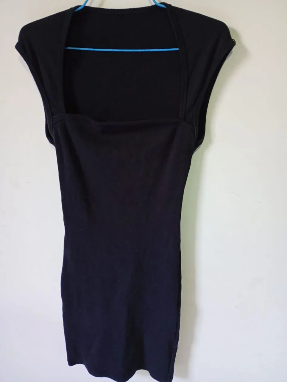 Vestido canelado algodão 