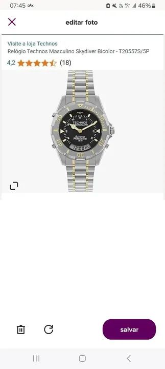 pulseira relógio technos skadiver t20557s/5p - Foto 4