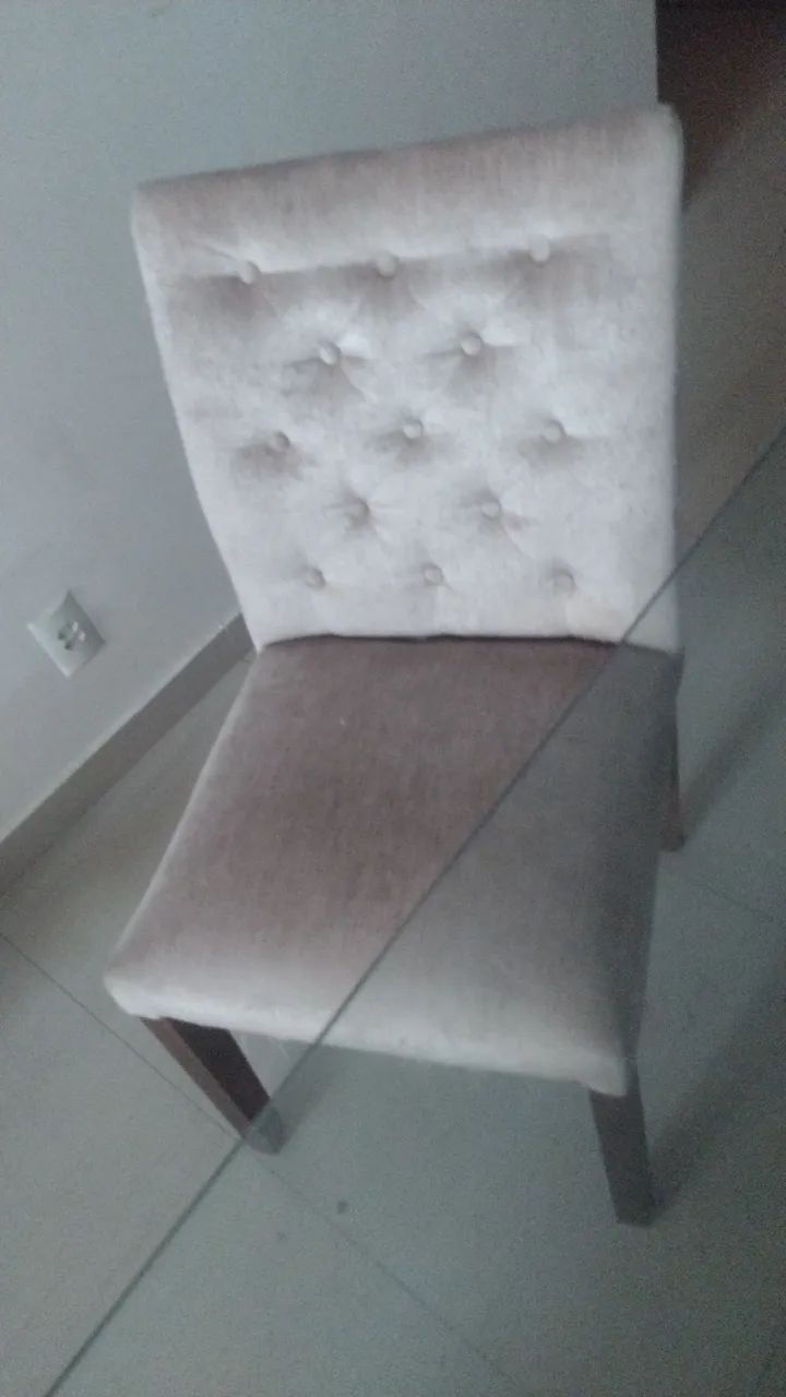 Mesa vidro 8 cadeiras - Foto 2