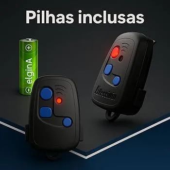 Controles Remoto Peccinin Portão Original 433mhz Preto - Foto 3