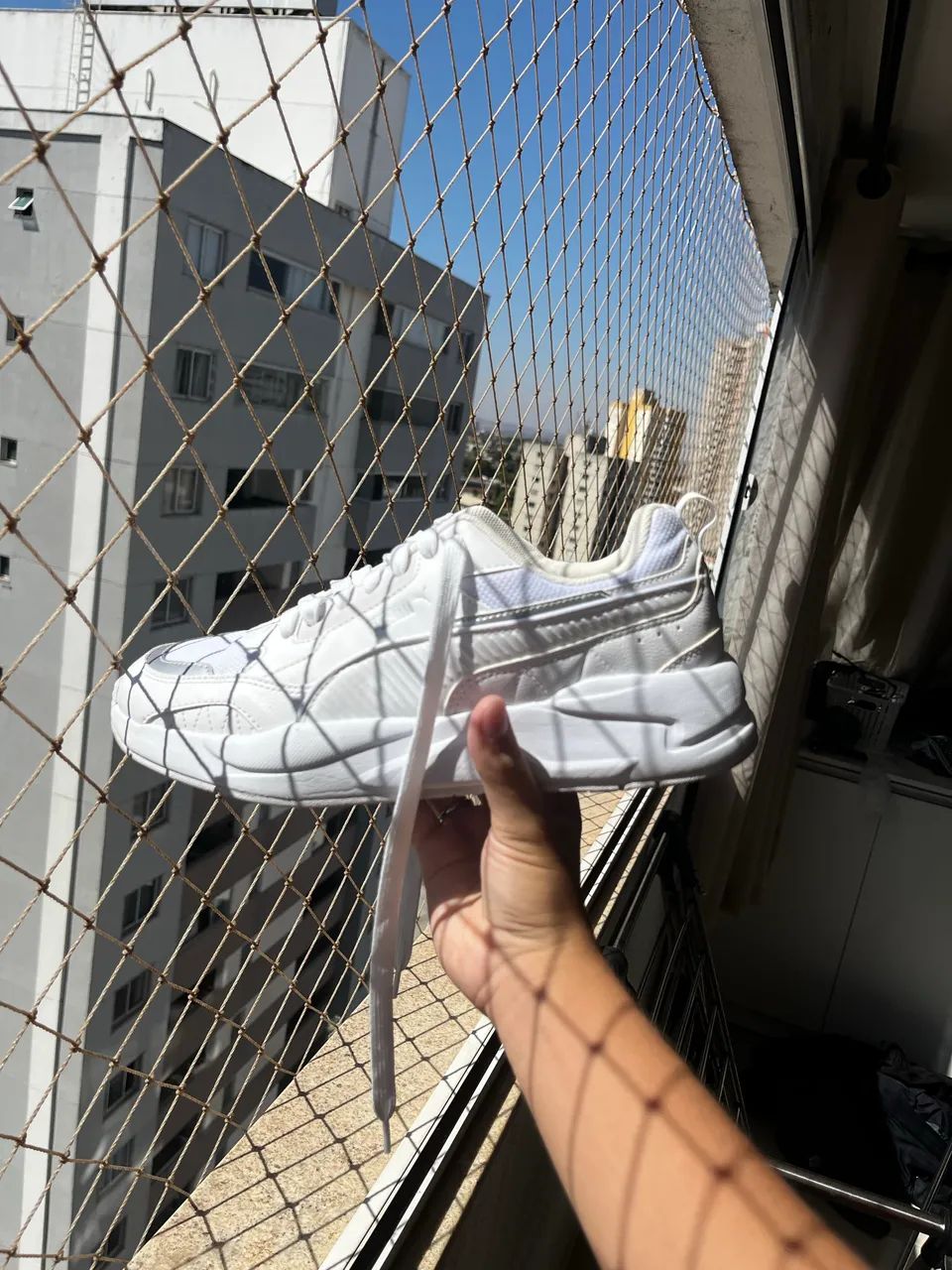 Puma X-Ray 2 Square BDP - Branco + Cinza original