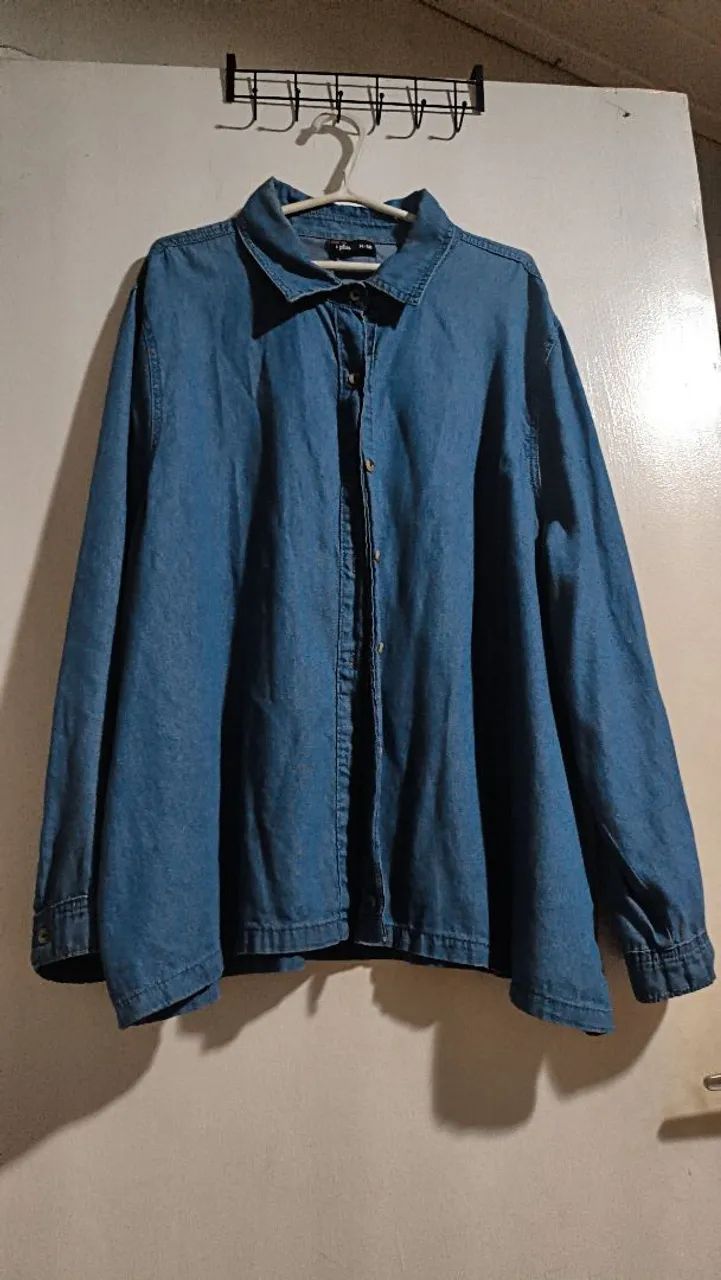 Jaqueta jeans over size ou pluss size MARISA