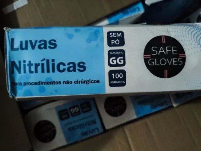 131 Caixas de Luvas Nitrílicas Azul GG e M (Descrição Abaixo) - Foto 3