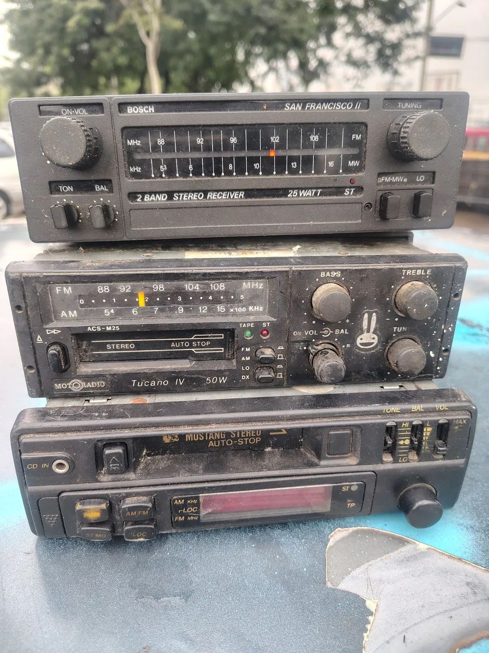 Lote de Rádio de carro Antigo 