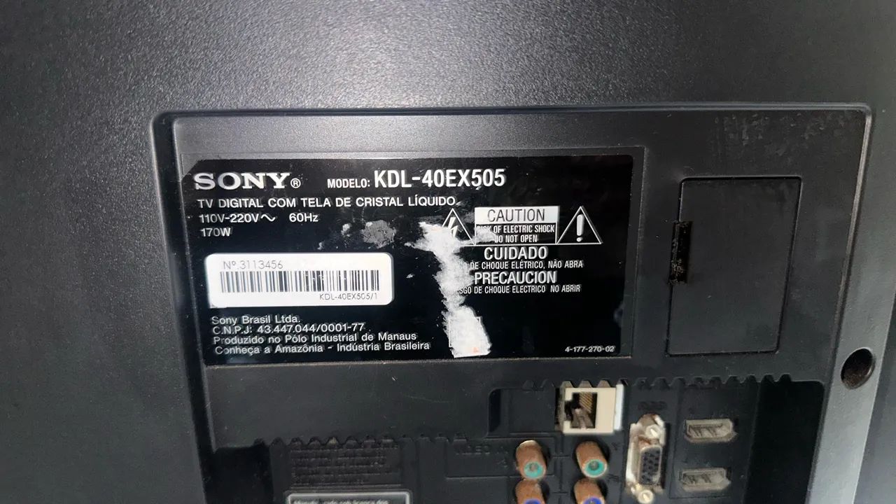 TV Sony 40? LCD (precisa de conserto) - Foto 4