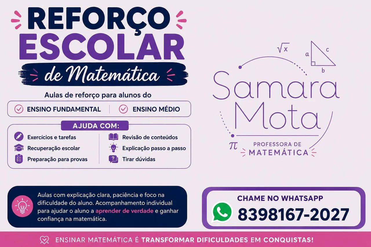 Aulas particulares de matemática ?