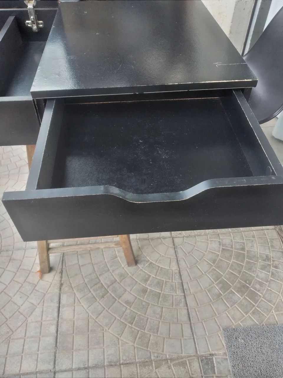 Penteadeira preta com pé preto - Foto 4